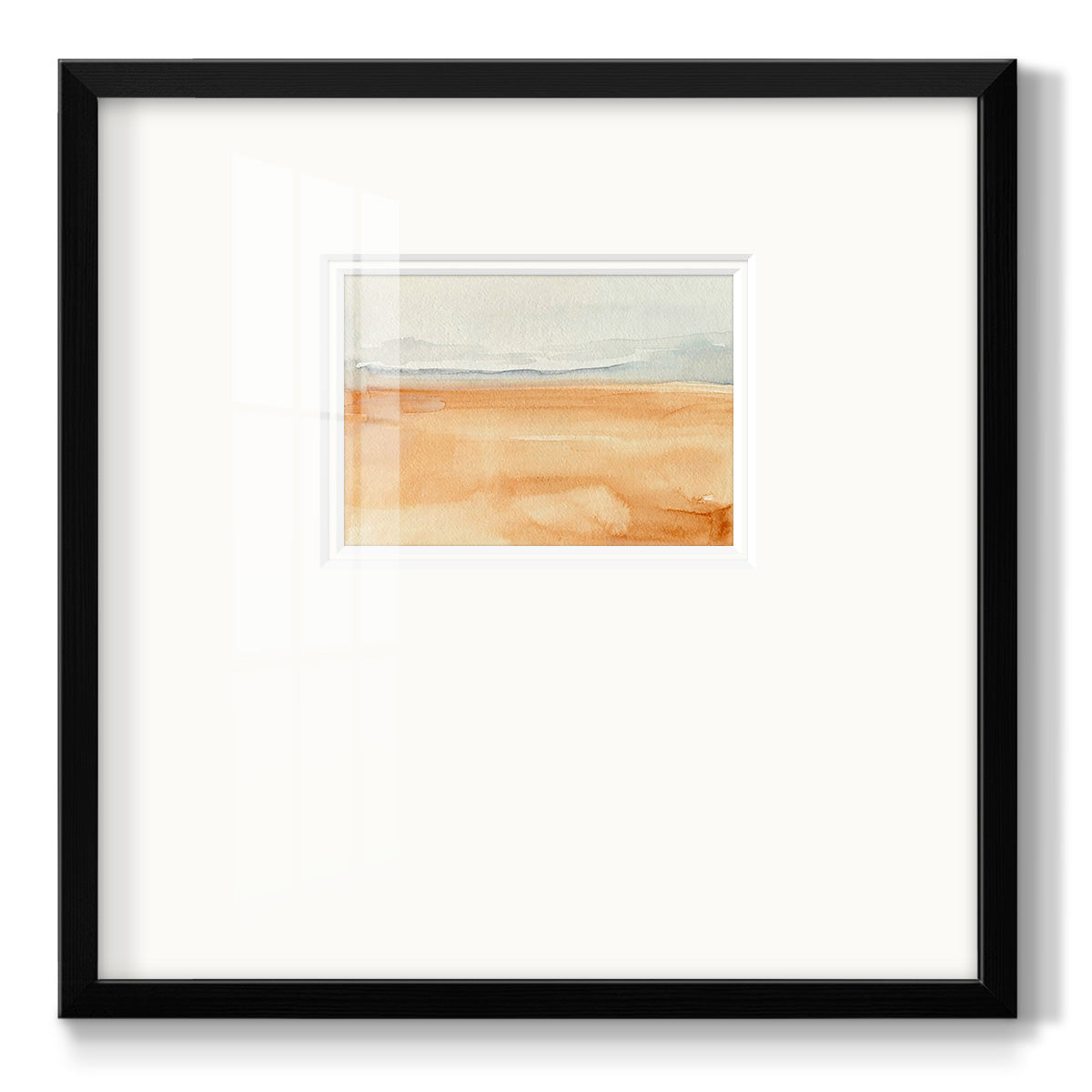 Ash Blue Horizon I - Double Matboard Framed Print