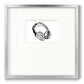 Headphones Sketch - Double Matboard Framed Print