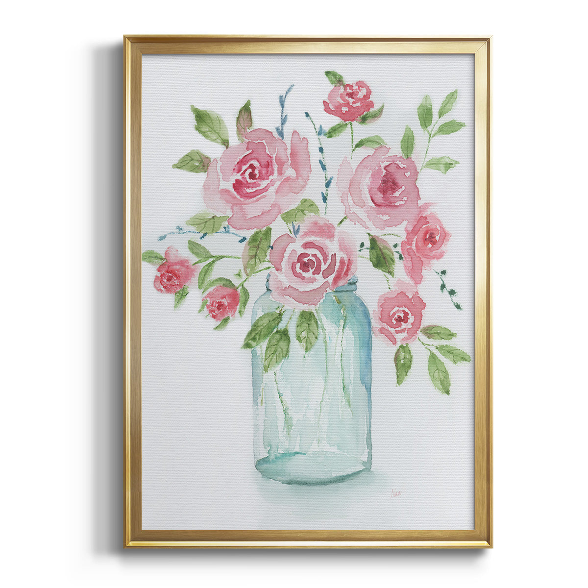 Adorable II - Modern Framed Canvas Print
