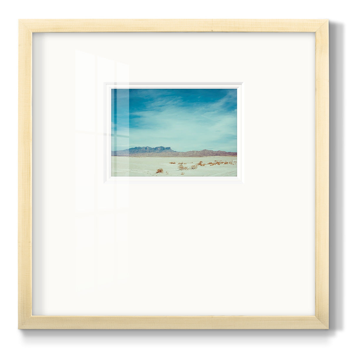 Salt Flat Walk II - Double Matboard Framed Print