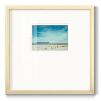 Salt Flat Walk II - Double Matboard Framed Print