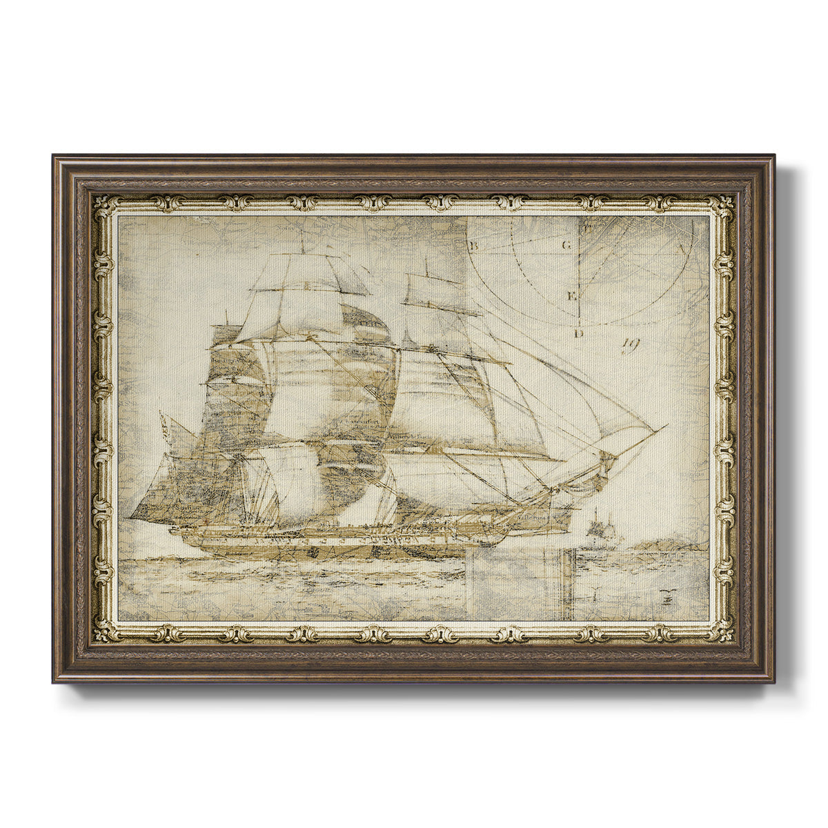 Ghost Ship I Premium Framed Canvas- Ready to Hang