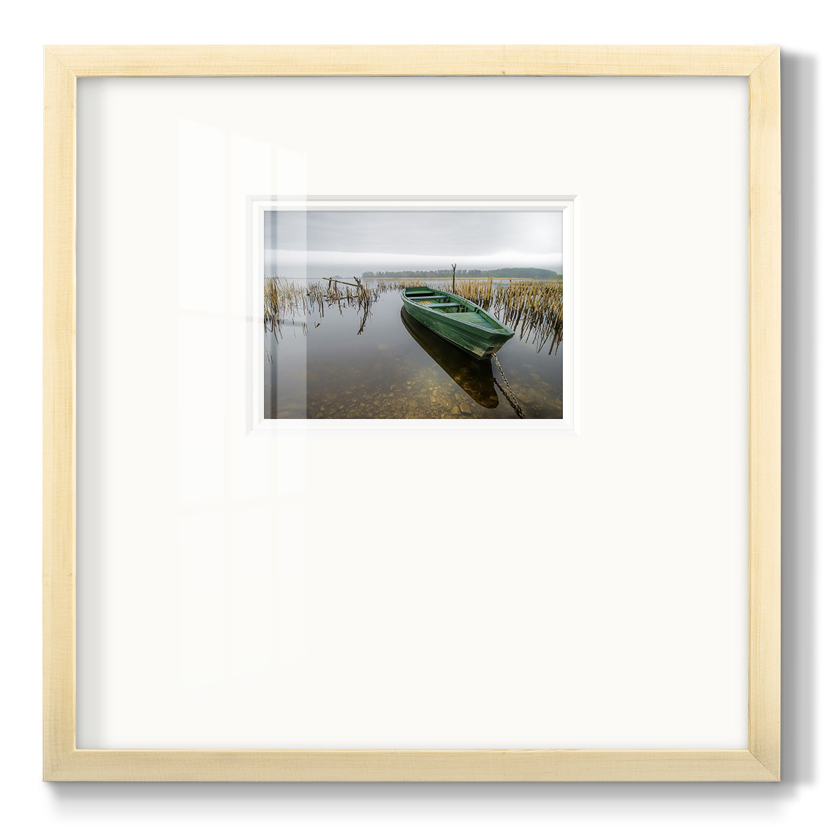 Green One - Double Matboard Framed Print
