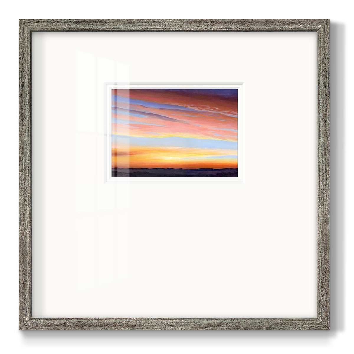 Ignited Dusk III Premium Framed Print Double Matboard