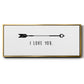Love Arrow I - Floater Framed Canvas Print