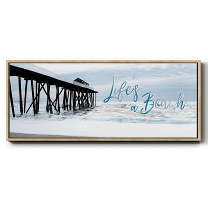 Life's a Beach - Floater Framed Canvas Print