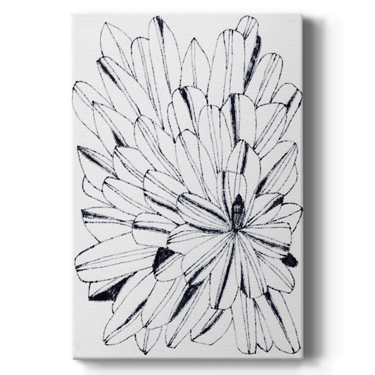 Monochrome Kaleidoscope II - Canvas Art Print