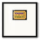 Trick or Treat Ticket - Double Matboard Framed Print