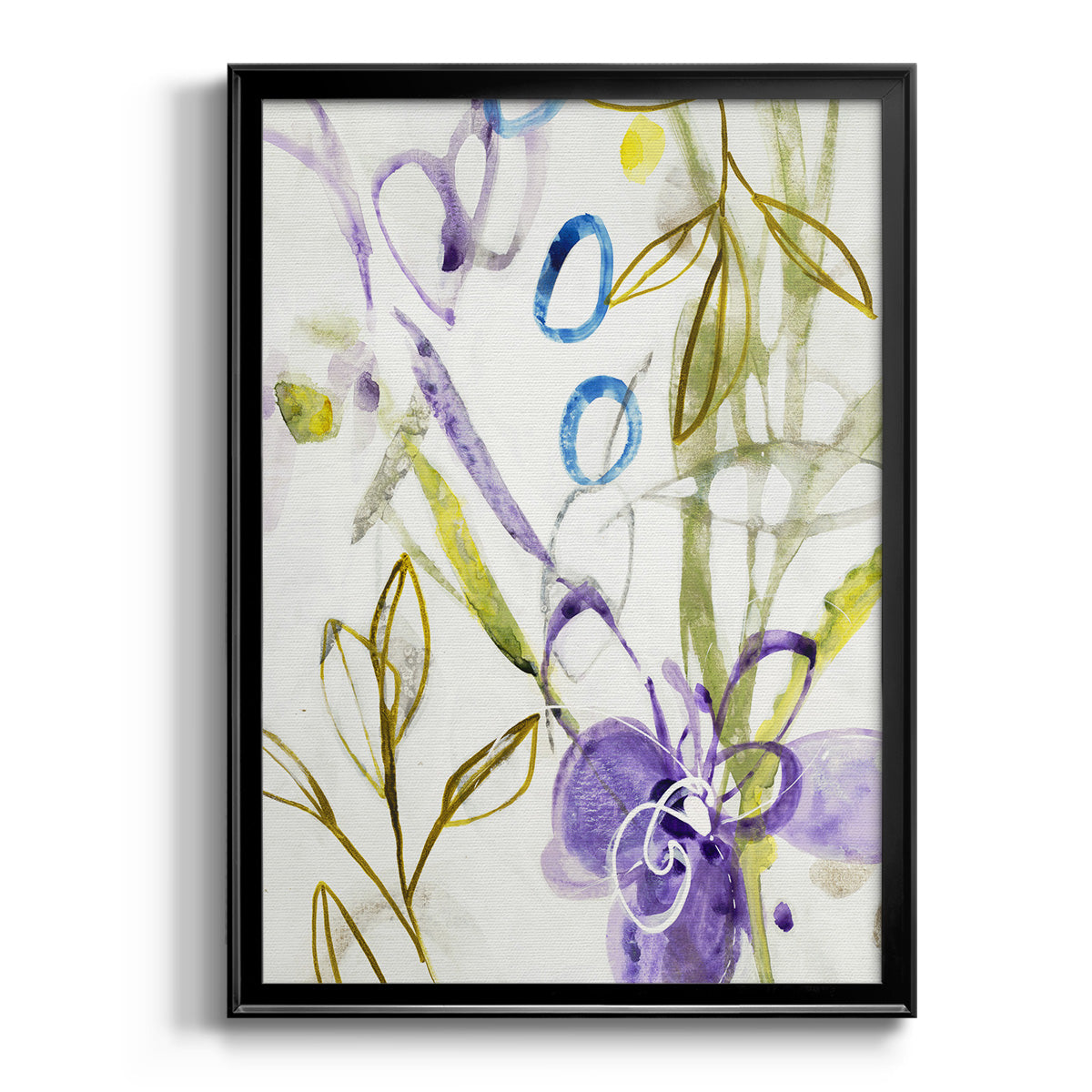 On A Whim II - Modern Framed Canvas Print