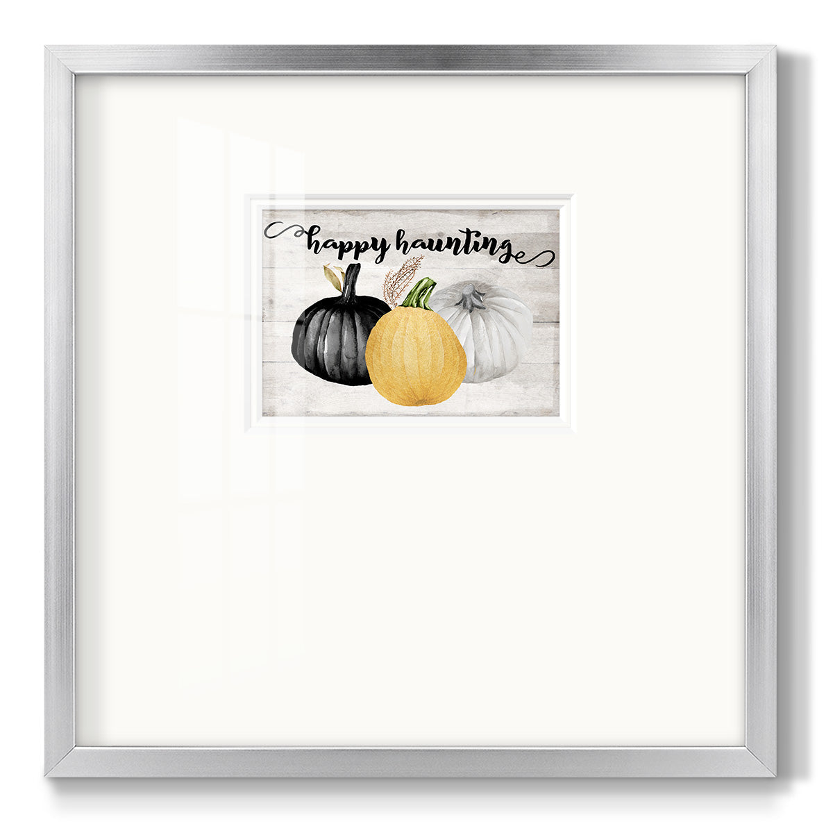 Happy Haunting - Double Matboard Framed Print