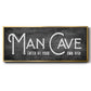 Man Cave - Floater Framed Canvas Print