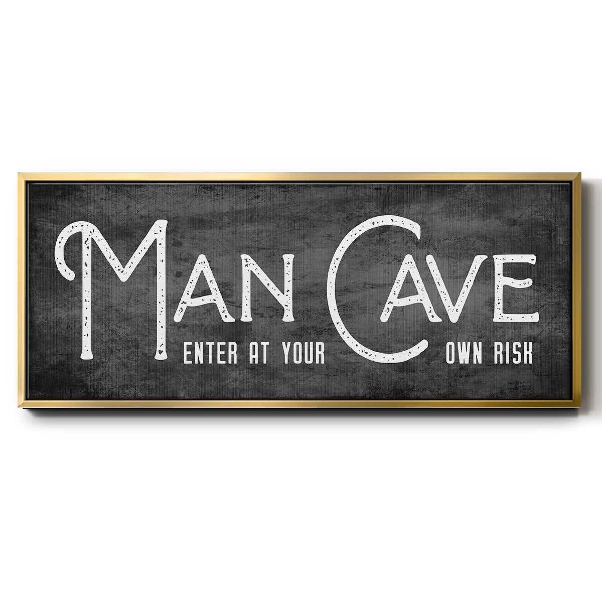 Man Cave - Floater Framed Canvas Print
