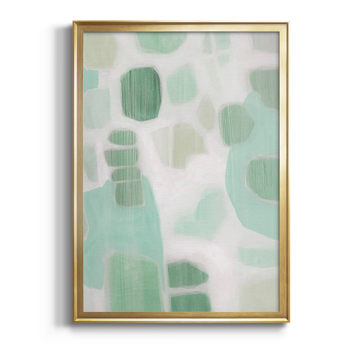 River Shapes I - Modern Framed Canvas Print