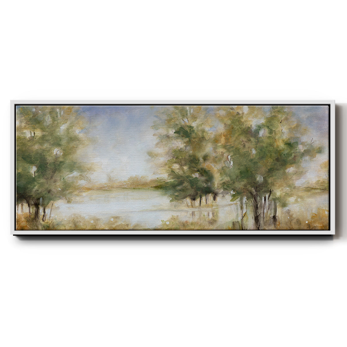 Waterway Grove - Floater Framed Canvas Print