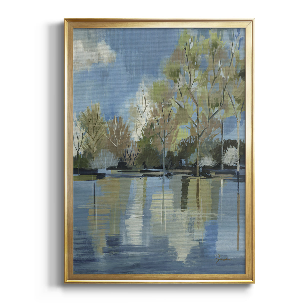 Enchanted Forest I - Modern Framed Canvas Print