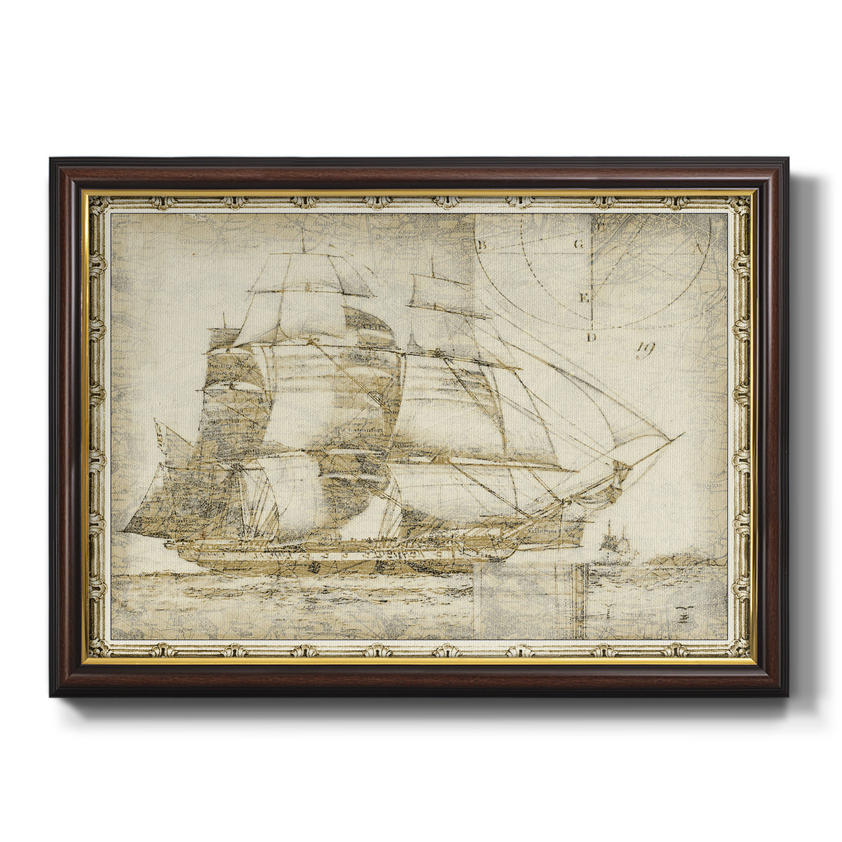 Ghost Ship I Premium Framed Canvas- Ready to Hang