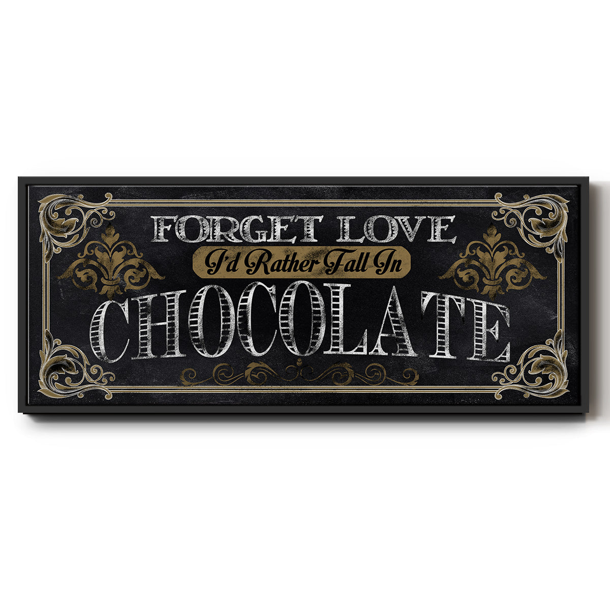 Chocolate - Floater Framed Canvas Print