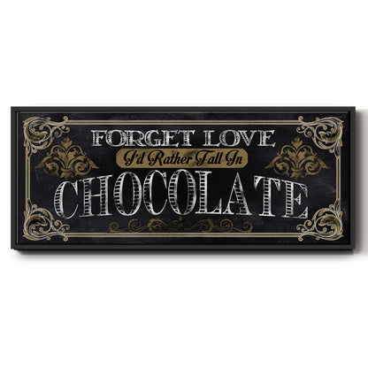 Chocolate - Floater Framed Canvas Print