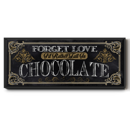 Chocolate - Floater Framed Canvas Print