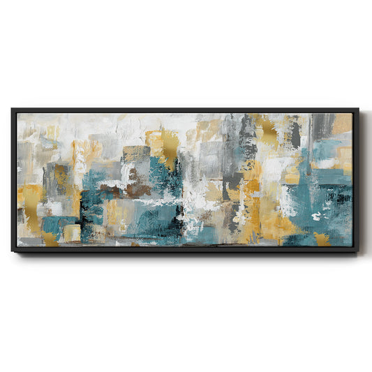 City Views I - Floater Framed Canvas Print