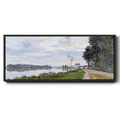 The Promenade at Argenteuil, 1872 - Floater Framed Canvas Print