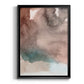 Red Ochre Abstract I - Modern Framed Canvas Print