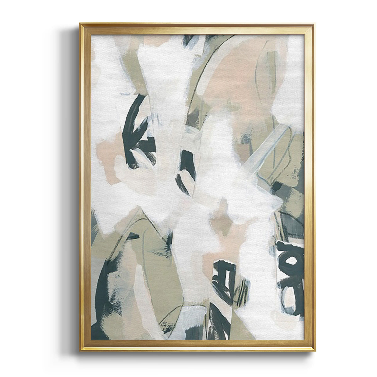 Sumi Storm I - Modern Framed Canvas Print