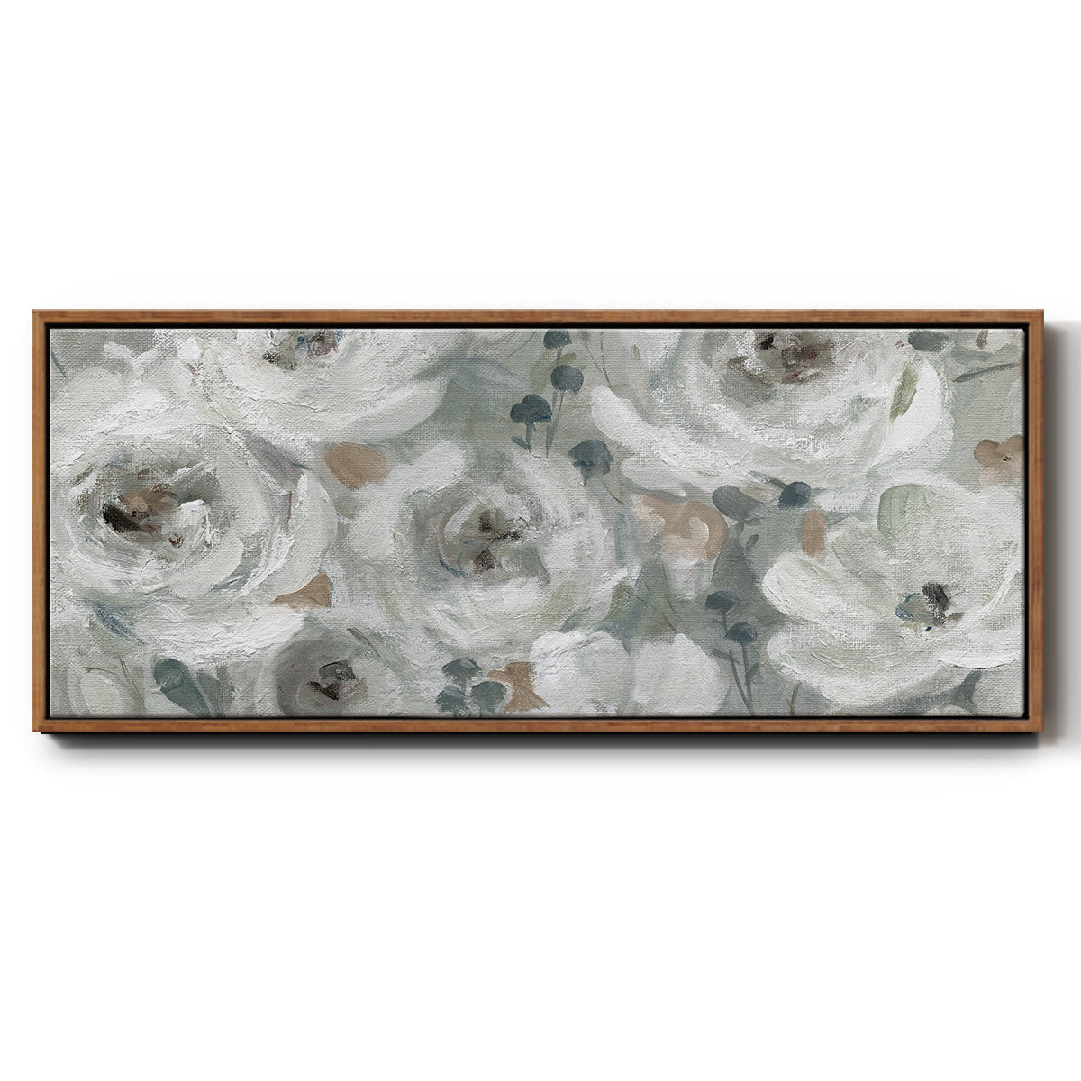 Neutral Symphony - Floater Framed Canvas Print