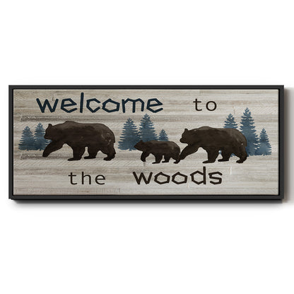 Bears Welcome - Floater Framed Canvas Print