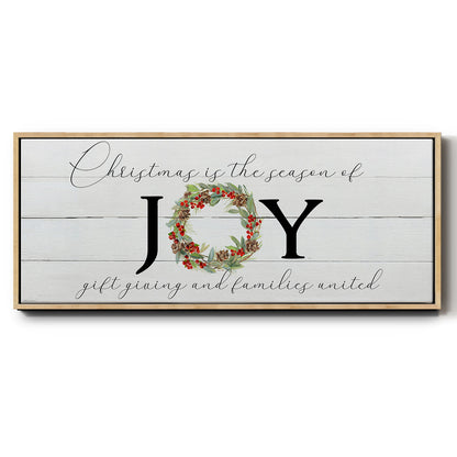 Season of Joy - Floater Framed Canvas Print