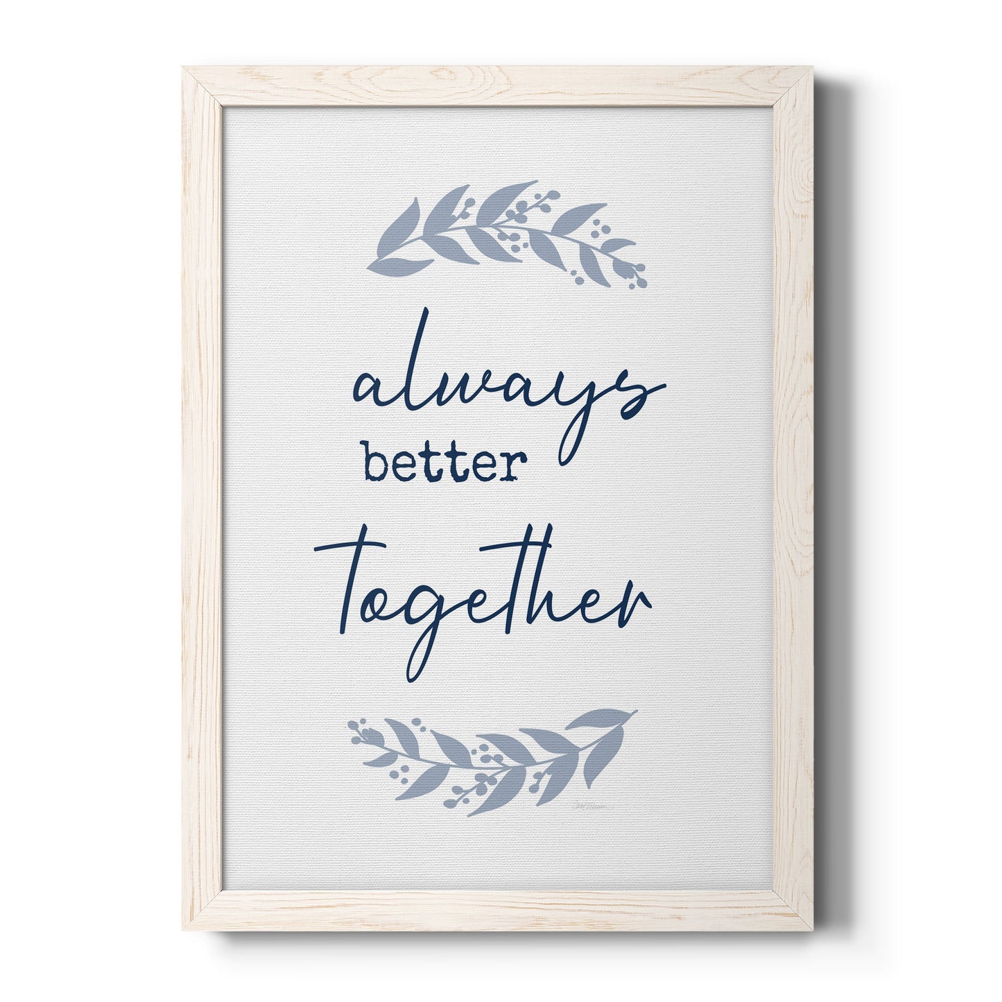 Always Together - Barnwood Framed Canvas Print
