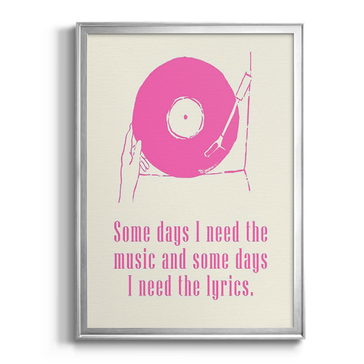Sweet Melody II - Modern Framed Canvas Print