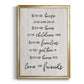 Love and Friends - Modern Framed Canvas Print