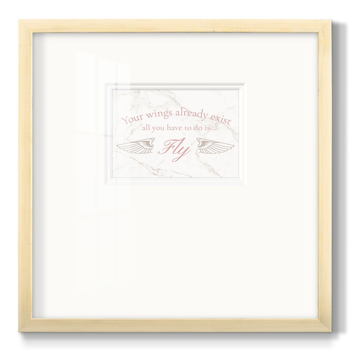 Wings Exist - Double Matboard Framed Print