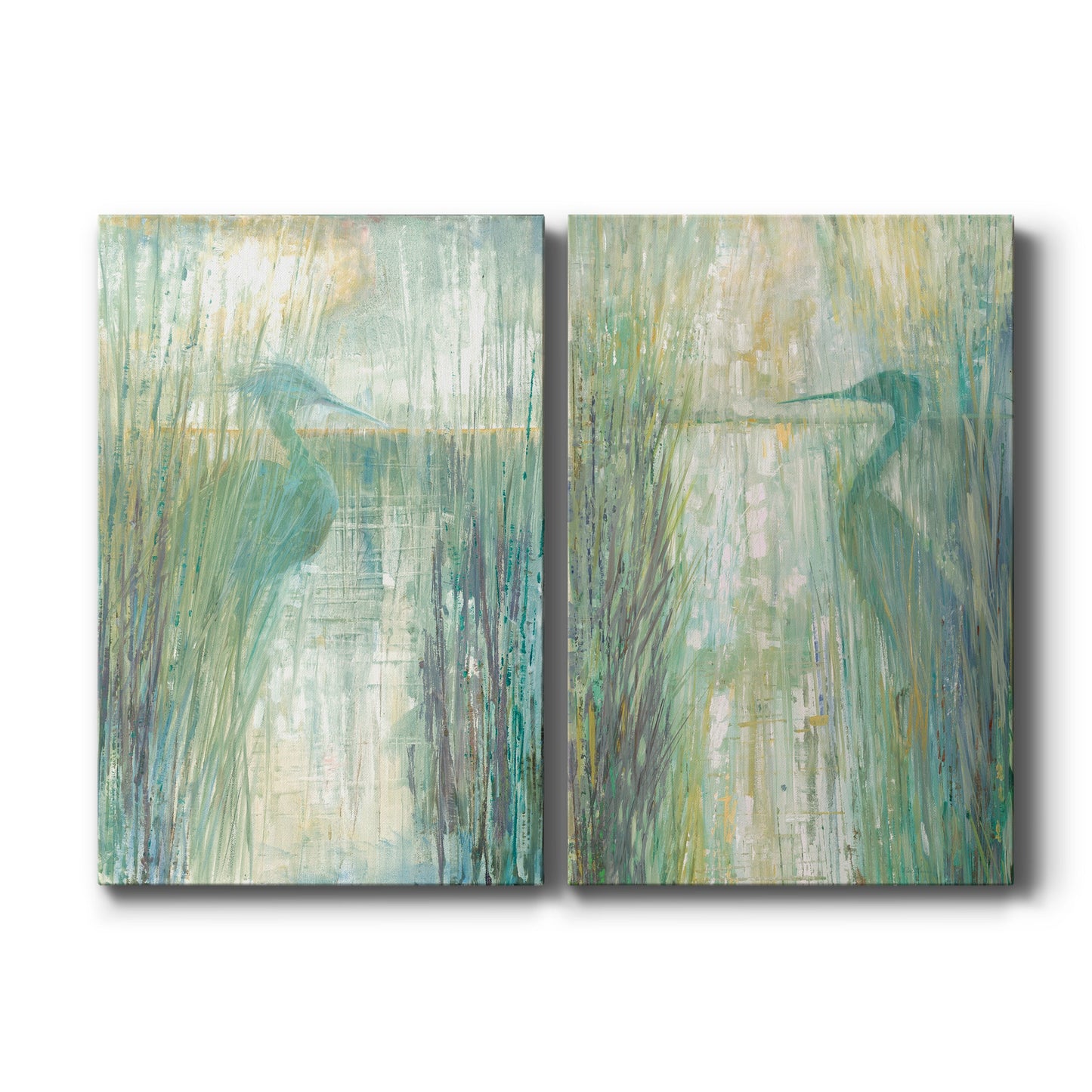 Morning Egret I Premium Gallery Wrapped Canvas - Ready to Hang