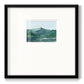 Green Grey Mountains I Premium Framed Print Double Matboard