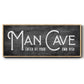 Man Cave - Floater Framed Canvas Print