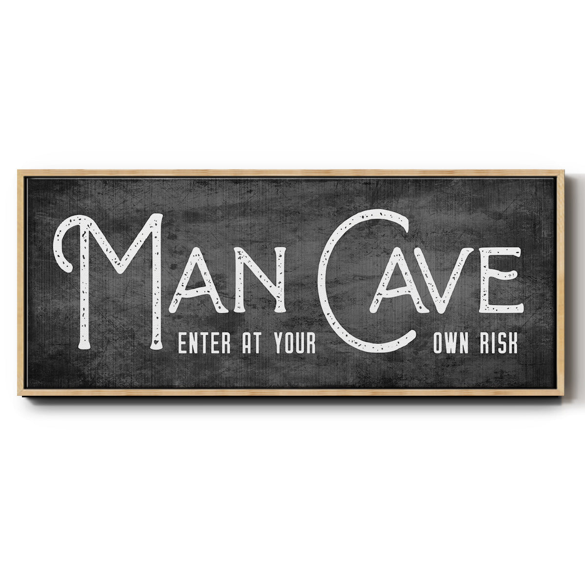 Man Cave - Floater Framed Canvas Print