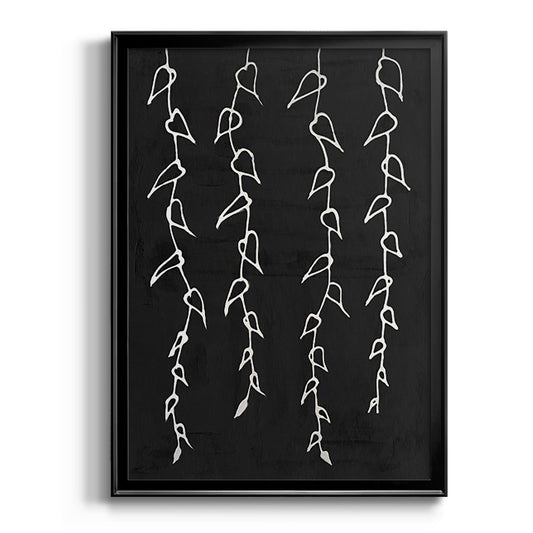 Ivory Vines II - Modern Framed Canvas Print