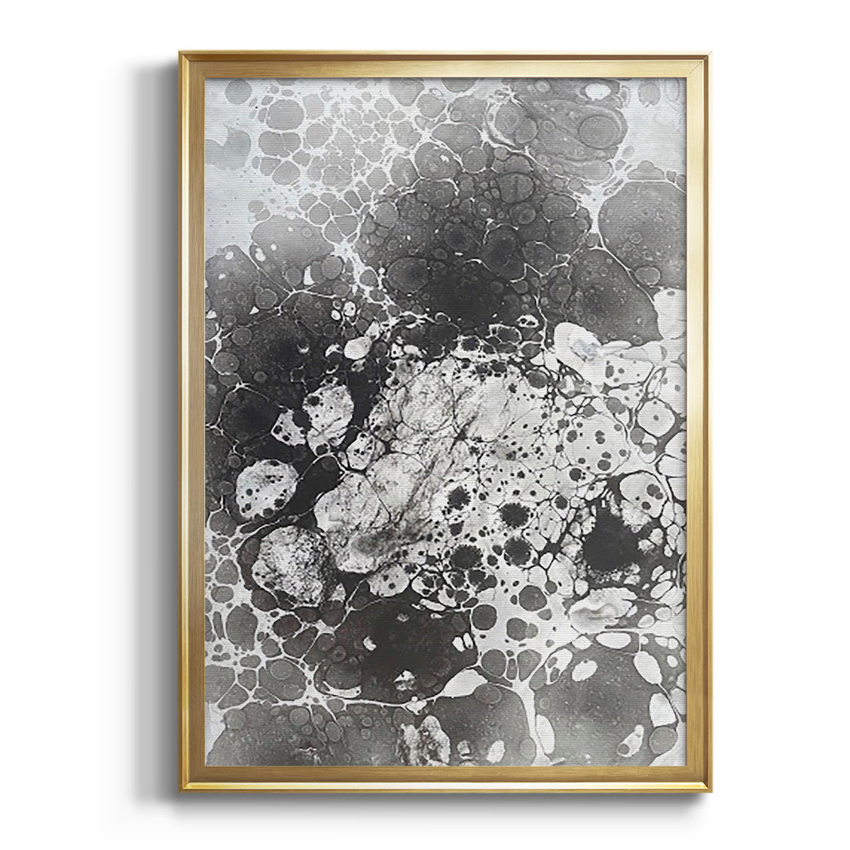 Marbling VI - Modern Framed Canvas Print