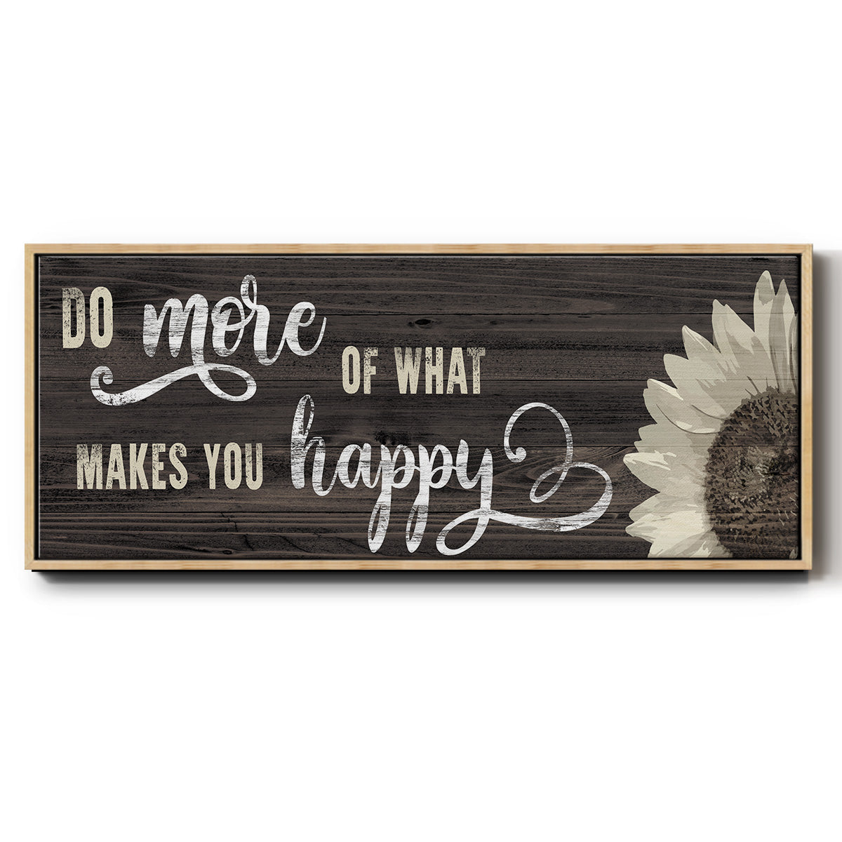 Makes You Happy - Floater Framed Canvas Print
