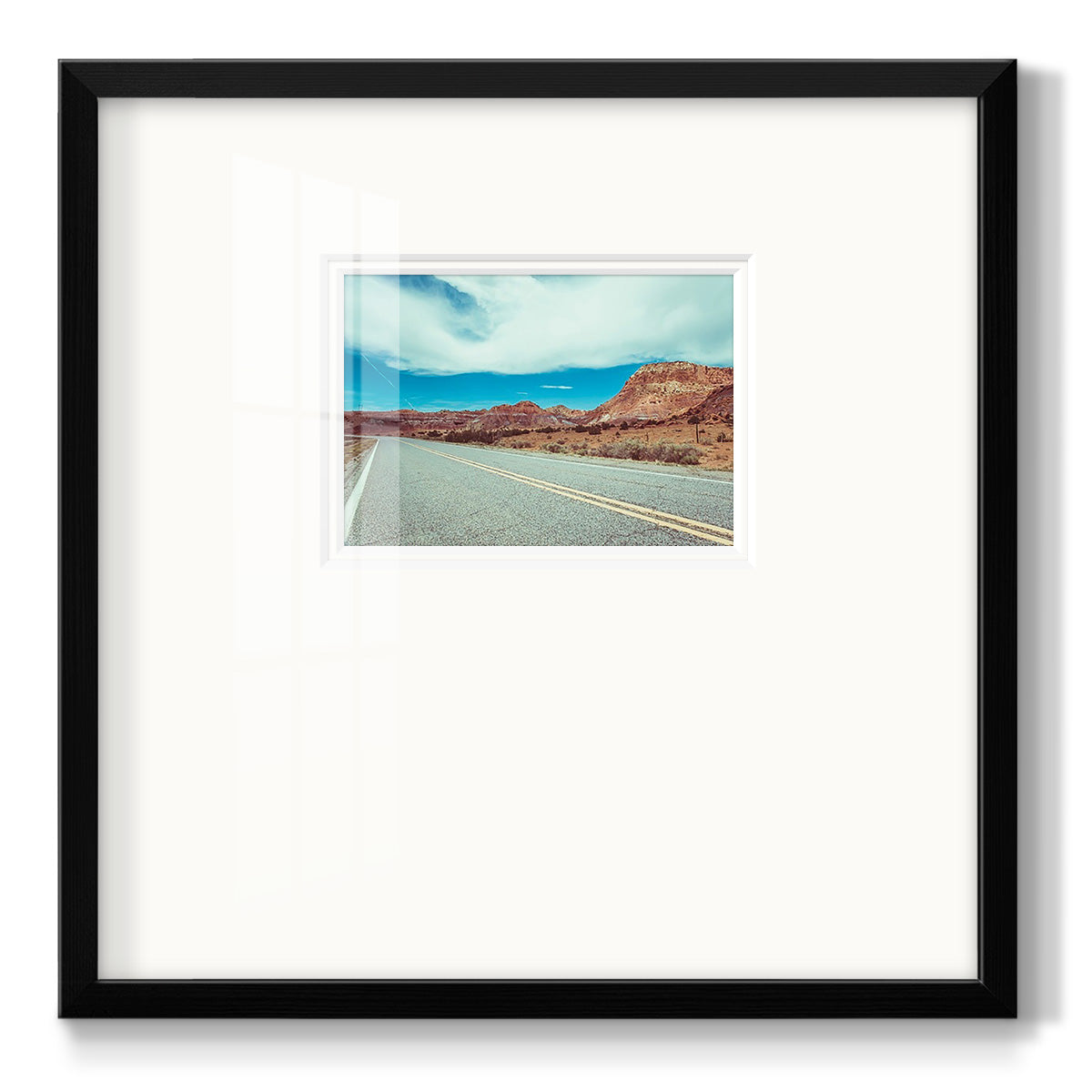 New Mexico Drive I - Double Matboard Framed Print