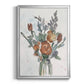 Watercolor Floral Arrangement II - Modern Framed Canvas Print