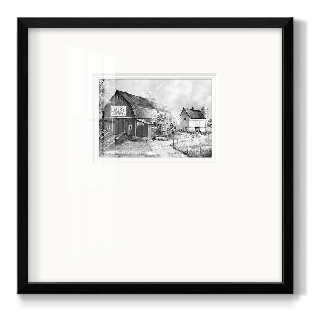 Day At The Farm - Double Matboard Framed Print