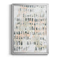 Sand Glyphs III - Modern Framed Canvas Print