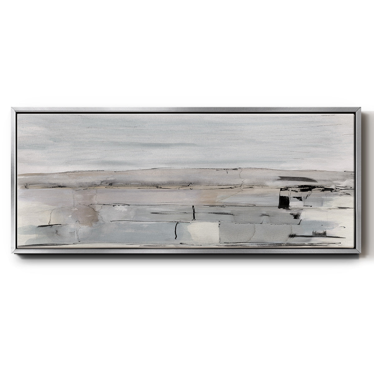 Faraway Field - Floater Framed Canvas Print