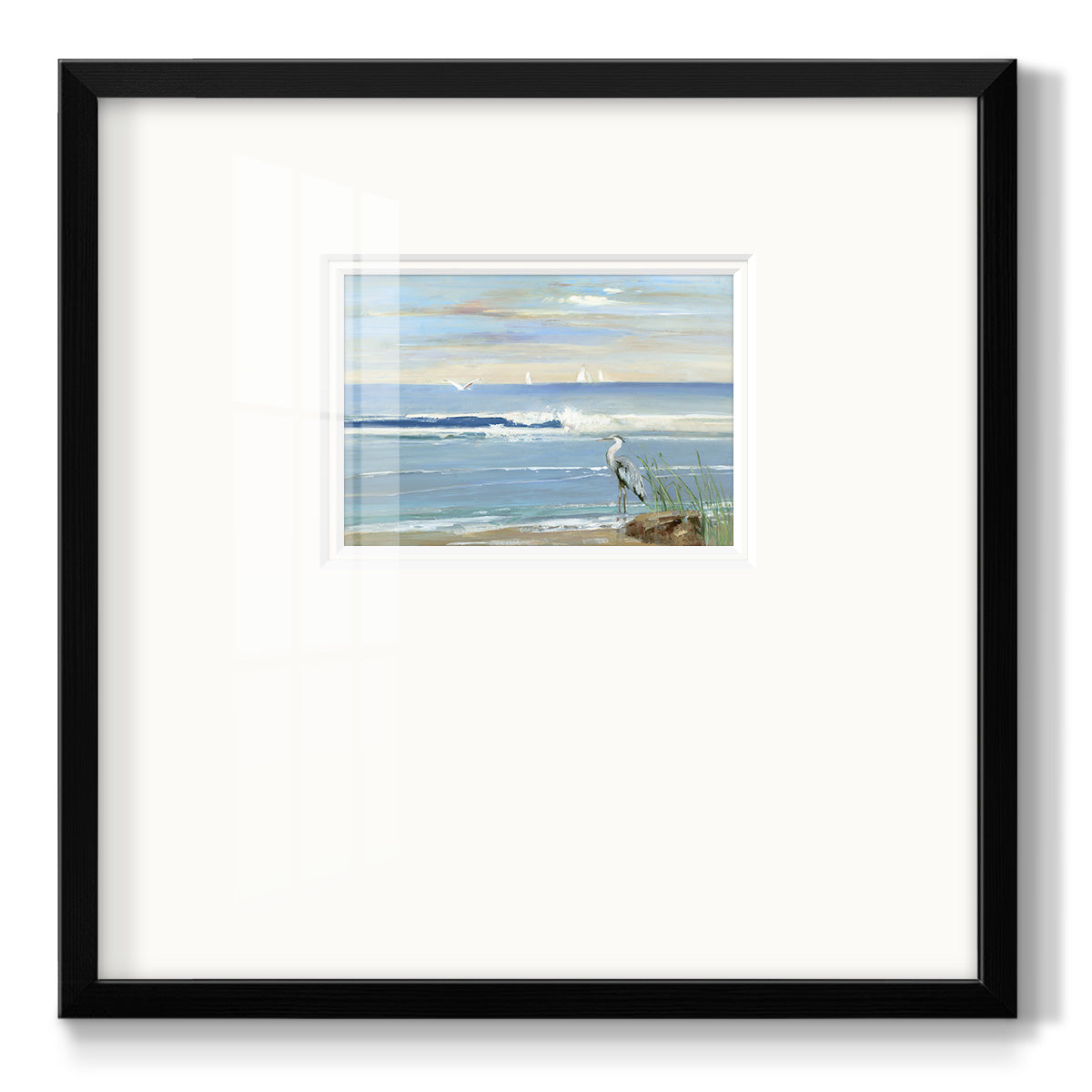 Sunrise Bay Premium Framed Print Double Matboard