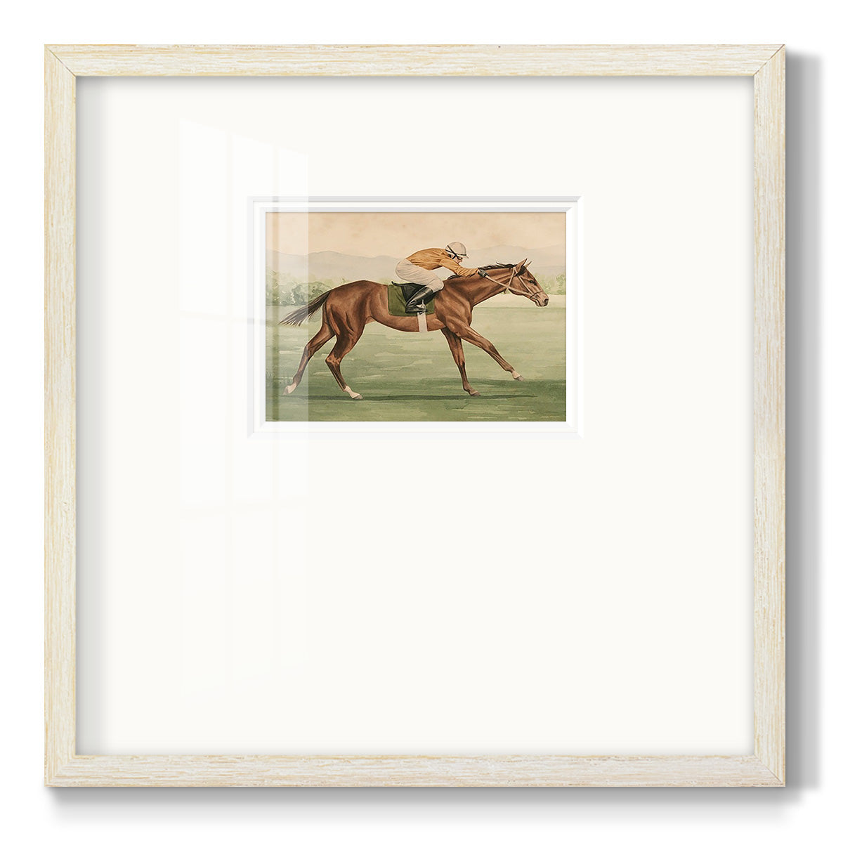 Vintage Equestrian II Premium Framed Print Double Matboard