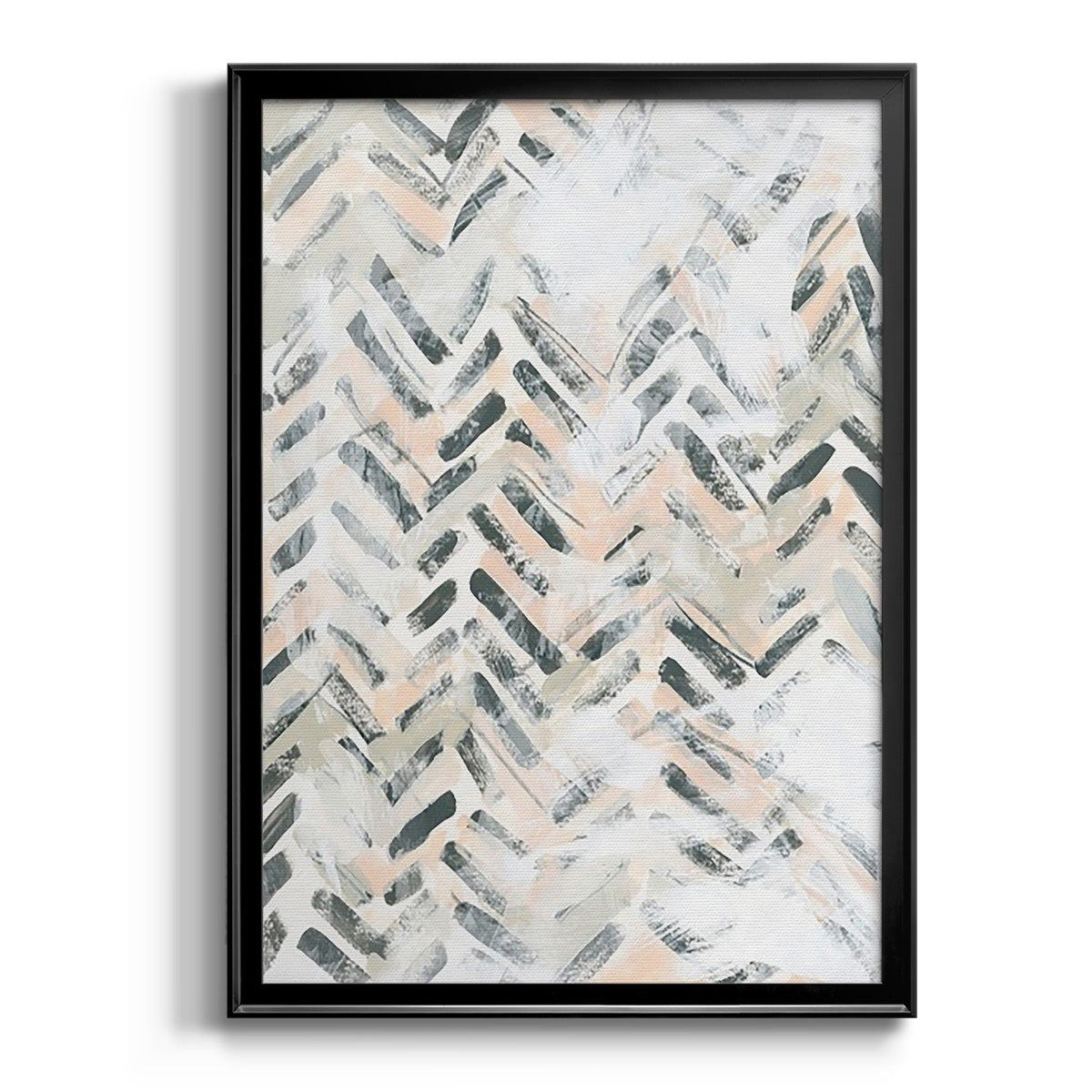 Sand Glyphs II - Modern Framed Canvas Print