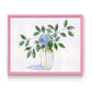 45308,watercolor,painting,flower,blue flower,green leaves,glass vase,nature art,interior decor,botanical art,floral,contemporary art,still life,home decor,tranquil,wall art,visual art,creative,handmade,craft,aesthetic,design,artist,beauty,calming,elegant,traditional,exhibition,soft colors,natural elements,craftsmanship,decor,floral arrangement,artwork,leaf,simplicity,Re-stickable,Plants & Flowers